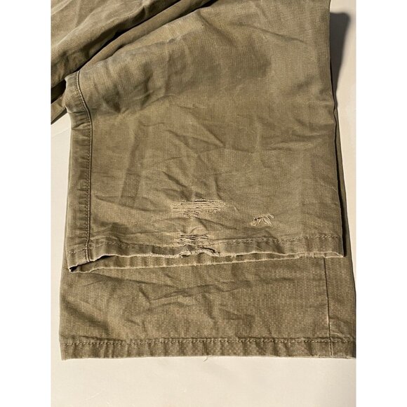 Eddie Bauer jeans mens 43 x 32 distressed straight brown work - Picture 11 of 16